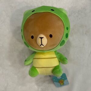 Green Bear Dressed as Turtle Plush Soft 12 Inches Milk Mocha Bear